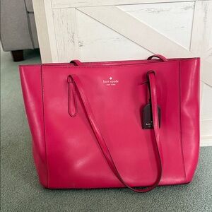 Kate Spade Fuchsia Leather Tote